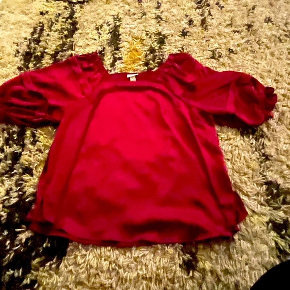 Liz Claiborne Maroon Blouse - Picture 2 of 4